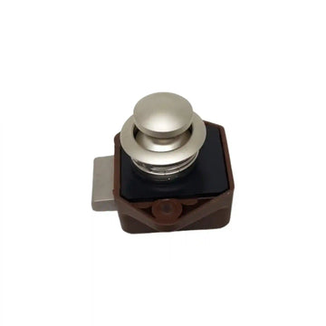 Push Button Latch Mini with Knob and insert for Caravan 19mm - Everything Caravans
