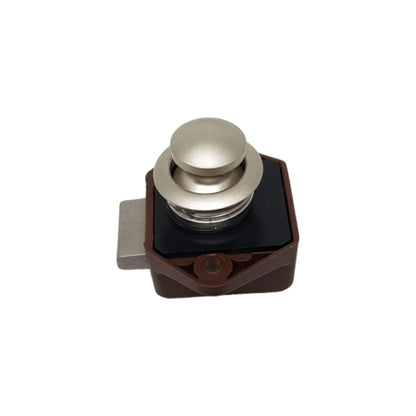 Push Button Latch Mini with Knob and insert for Caravan 19mm - Everything Caravans