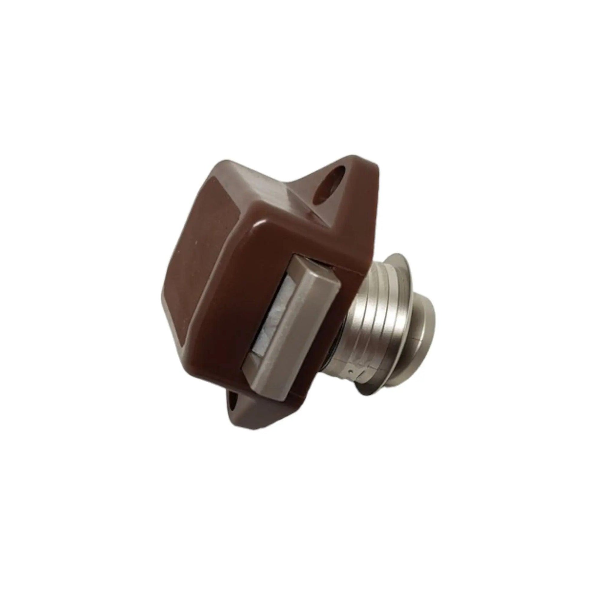 Push Button Latch Mini with Knob and insert for Caravan 19mm - Everything Caravans