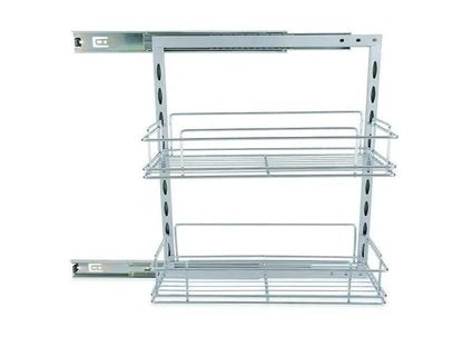 Rollout Pantry with 2 x Baskets 000122 - Everything Caravans