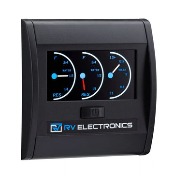 RV Electronics LCD Double Tank Water Level Indicator and voltmeter Combination Guage - Everything Caravans