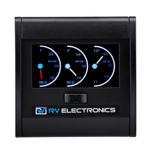 RV Electronics LCD Double Tank Water Level Indicator and voltmeter Combination Guage - Everything Caravans