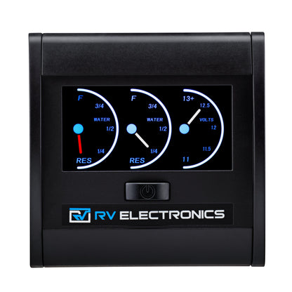RV Electronics LCD Double Tank Water Level Indicator and voltmeter Combination Guage - Everything Caravans