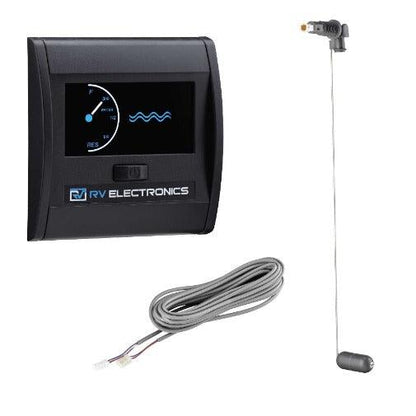 RV Electronics LCD Single Marine Deep Tank Gauge and Sender Kit - Everything Caravans
