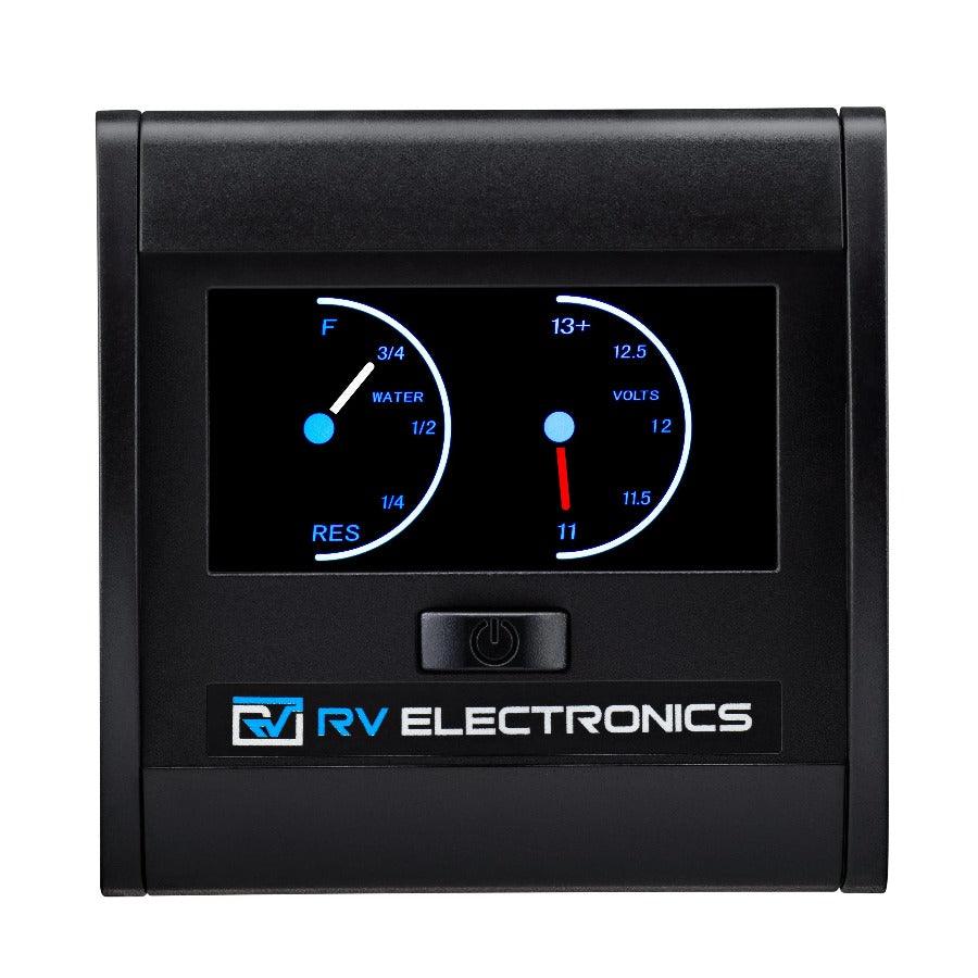 RV Electronics LCD Single Tank Water Level and voltmeter Gauge - Everything Caravans