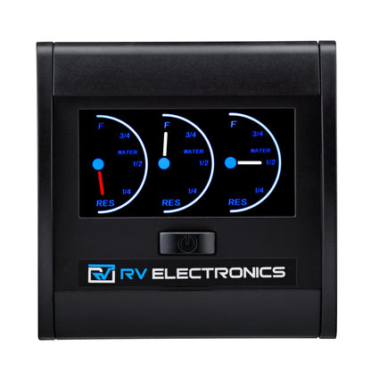 RV Electronics LCD Triple Tank Water Level Indicator Gauge - Everything Caravans