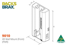 Racksbrax XD Hitch Wall Mount Pair - Everything Caravans