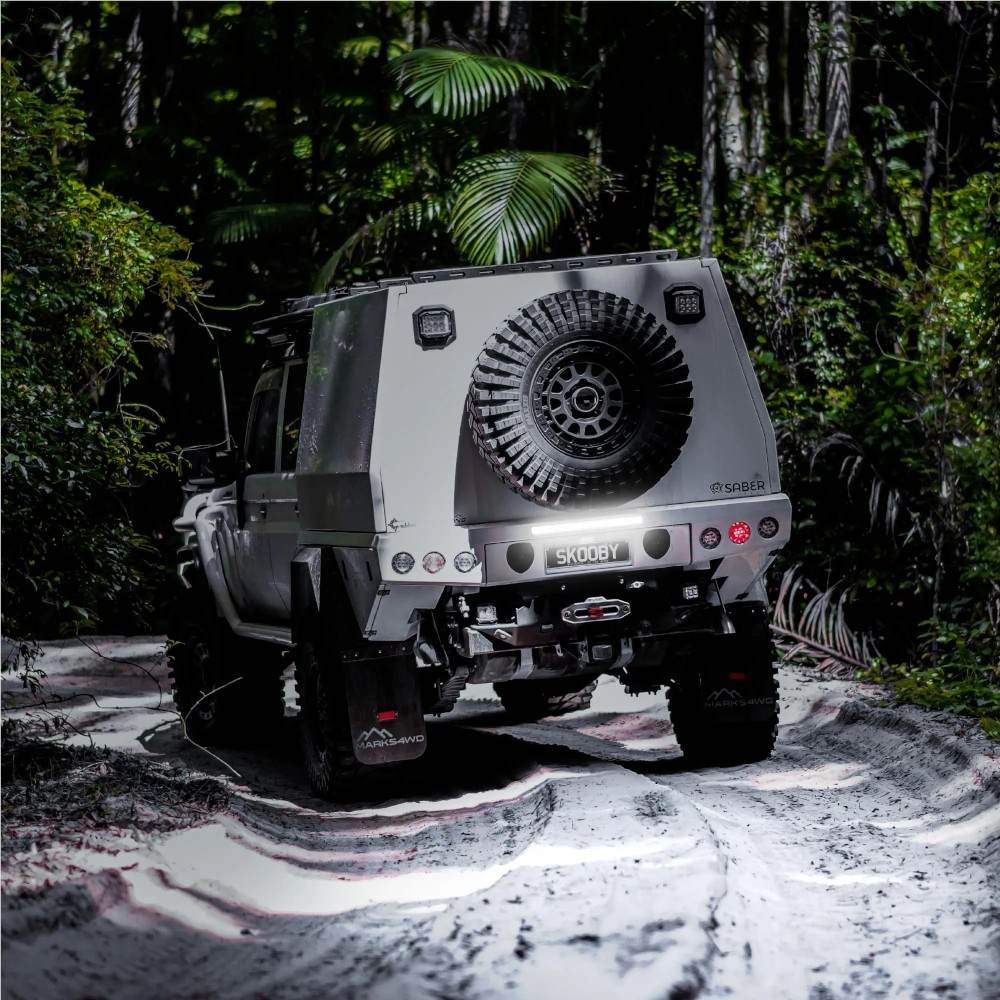 SBL-1820SRF 20" Light Bar Flood Beam single‑row LED extruded aluminium housing