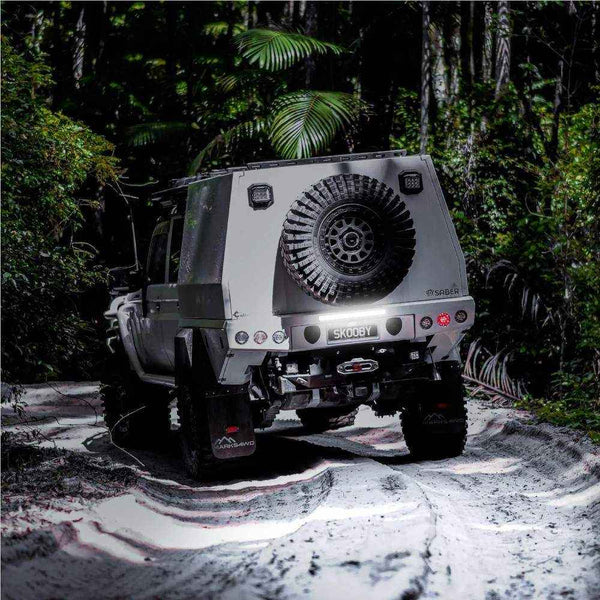 SBL-1820SRF 20" Light Bar Flood Beam single‑row LED extruded aluminium housing