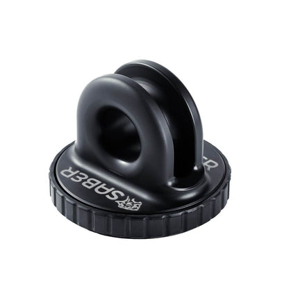 SBR-SWTPROCBLK Black Cerakote Saber Aluminium Spliced Winch Thimble Pro