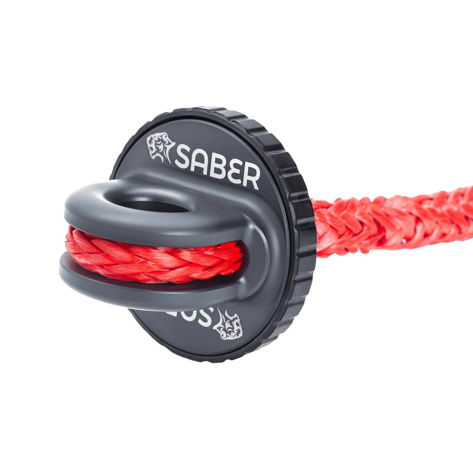 SBR-SWTPROCG Saber Aluminium Spliced Winch Thimble Pro Grey Cerakote
