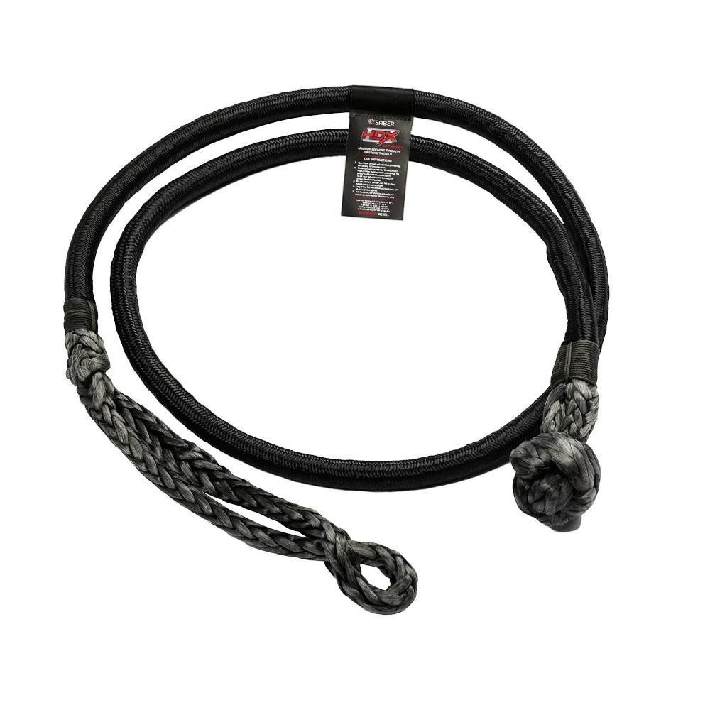 SaberPro 24,500kg HDX Soft Shackle with Technora Binding Long SBR-24KTBSSBL