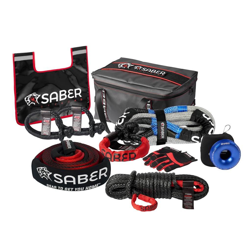 Saber 16K Offroad Ultimate Recovery Kit for large 4WD recoveries SBR-16KKITU1