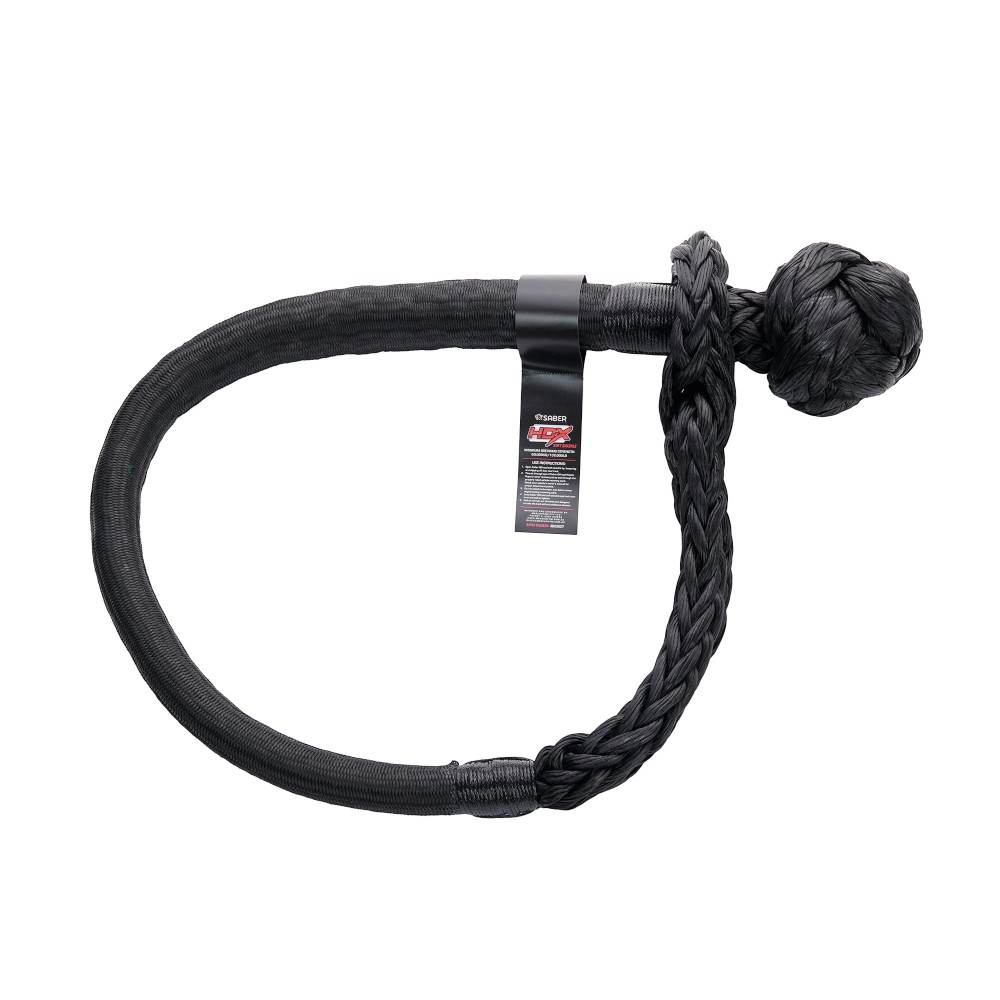 Saber 60,000KG HDX Technora Bound Soft Shackle — SBR-60KTBSSB SaberPro Fibre
