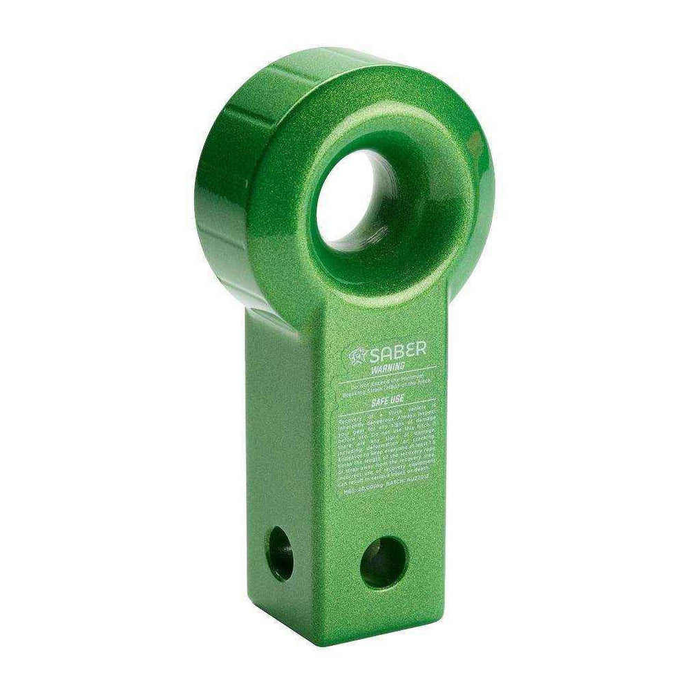 Saber 7075 Alloy Recovery Hitch Prismatic Green recovery hitch SBR-RFRH3P