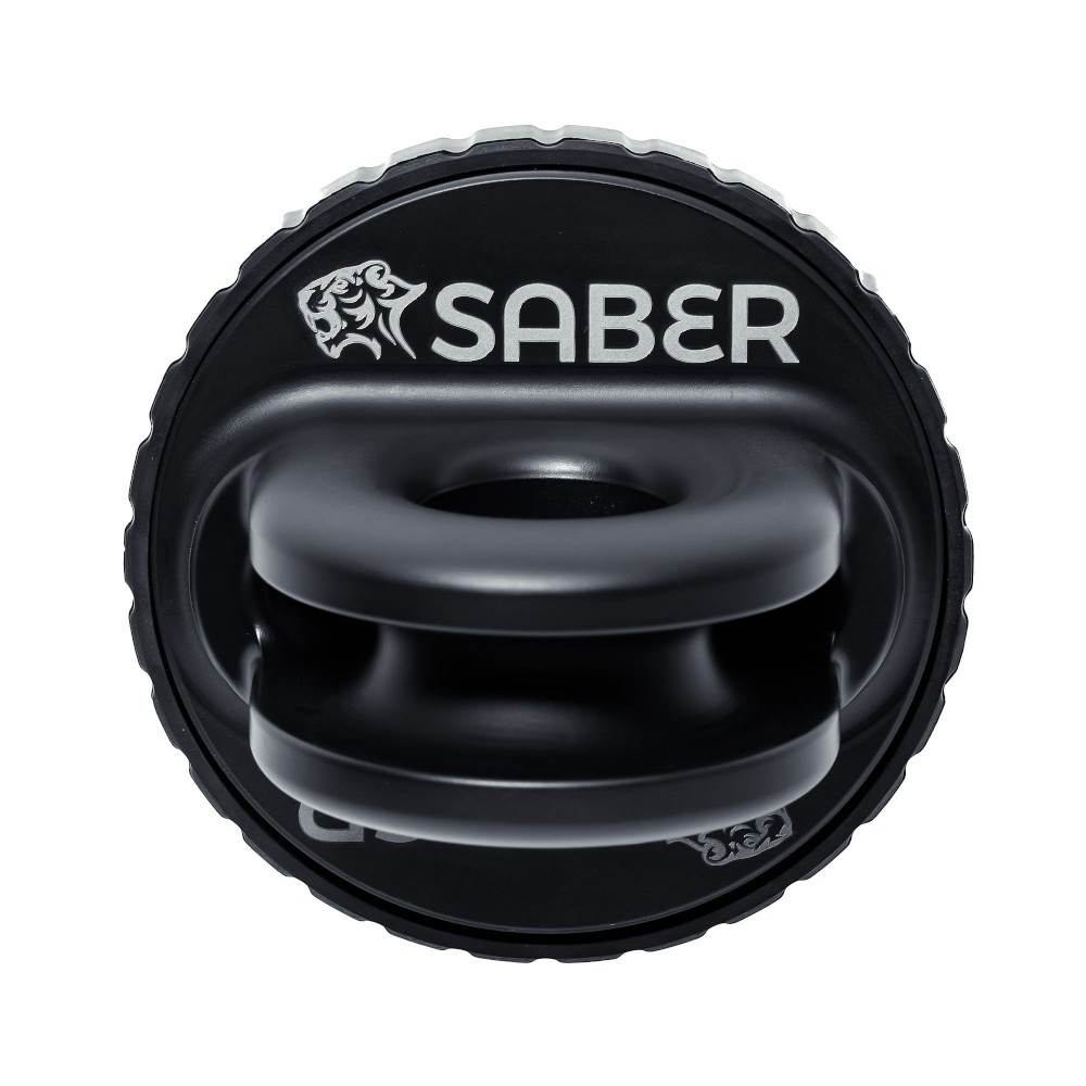 Saber Aluminium Spliced Winch Thimble Pro Black Cerakote SBR-SWTPROCBLK