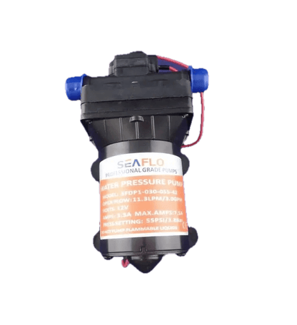 Seaflo Water Pressure Pump 11.3lpm Open Flow Caravan Motor Home Bus - Everything Caravans