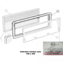 Seitz External Outer Window Frame Only Suits S4 1450x550 Black - Everything Caravans