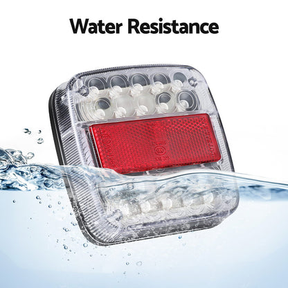 26 LED Tail Lights Stop Reverse Indicator 12V - Pair
