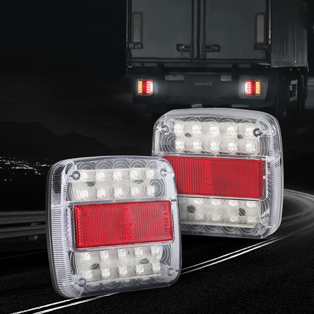 26 LED Tail Lights Stop Reverse Indicator 12V - Pair