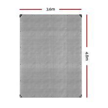 Poly Tarp Tarpaulin 3.6x4.8m Canvas Camping Heavy Duty
