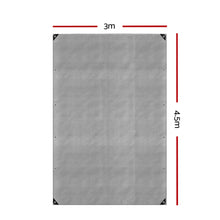 Poly Tarp Tarpaulin 3x4.5m Canvas Camping Heavy Duty