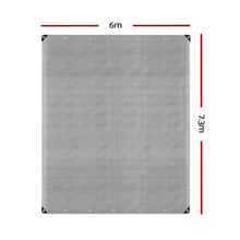Poly Tarp Tarpaulin 6x7.3m Canvas Camping Heavy Duty