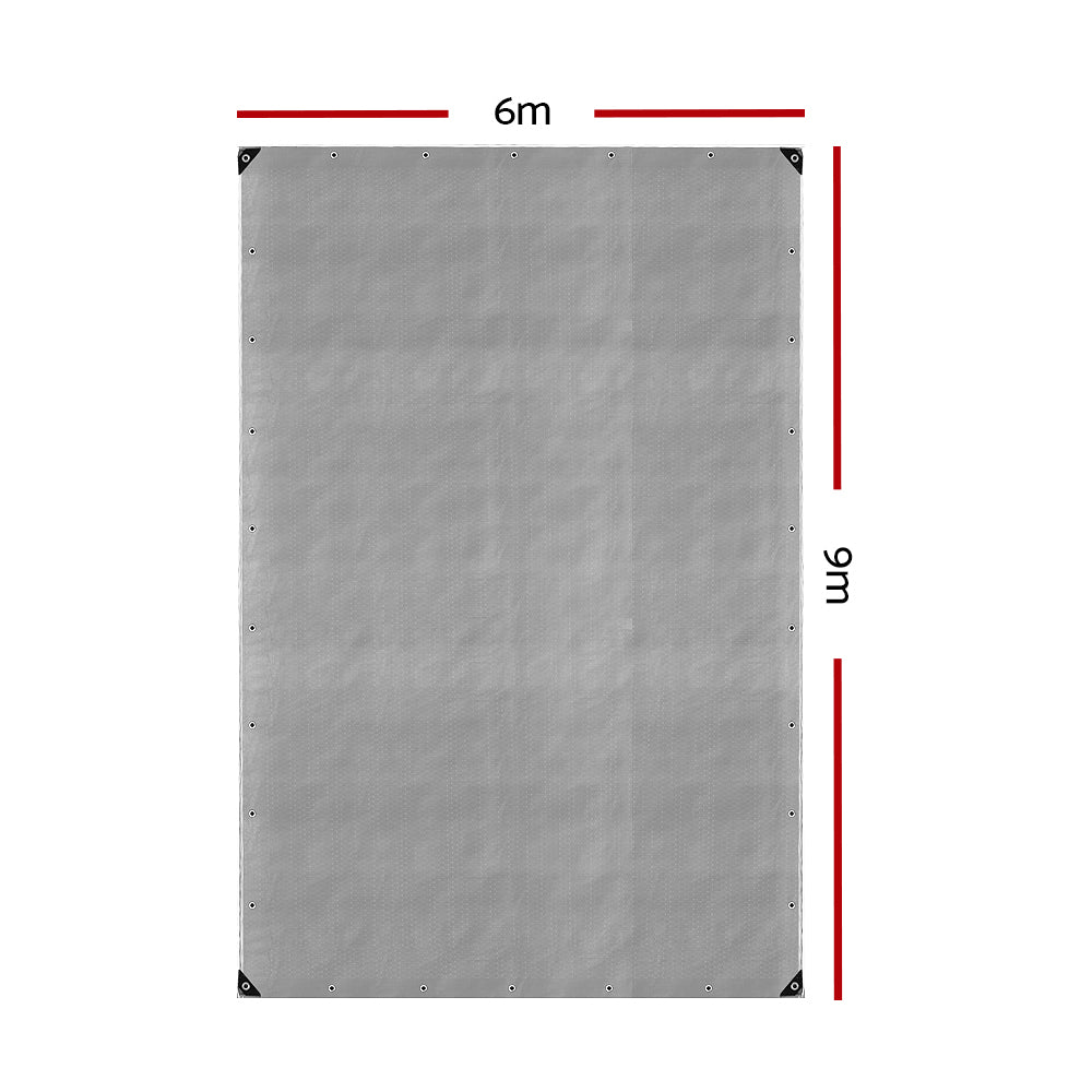 Poly Tarp Tarpaulin 6x9m Canvas Camping Heavy Duty