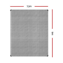 Poly Tarp Tarpaulin 7.3x9m Canvas Camping Heavy Duty