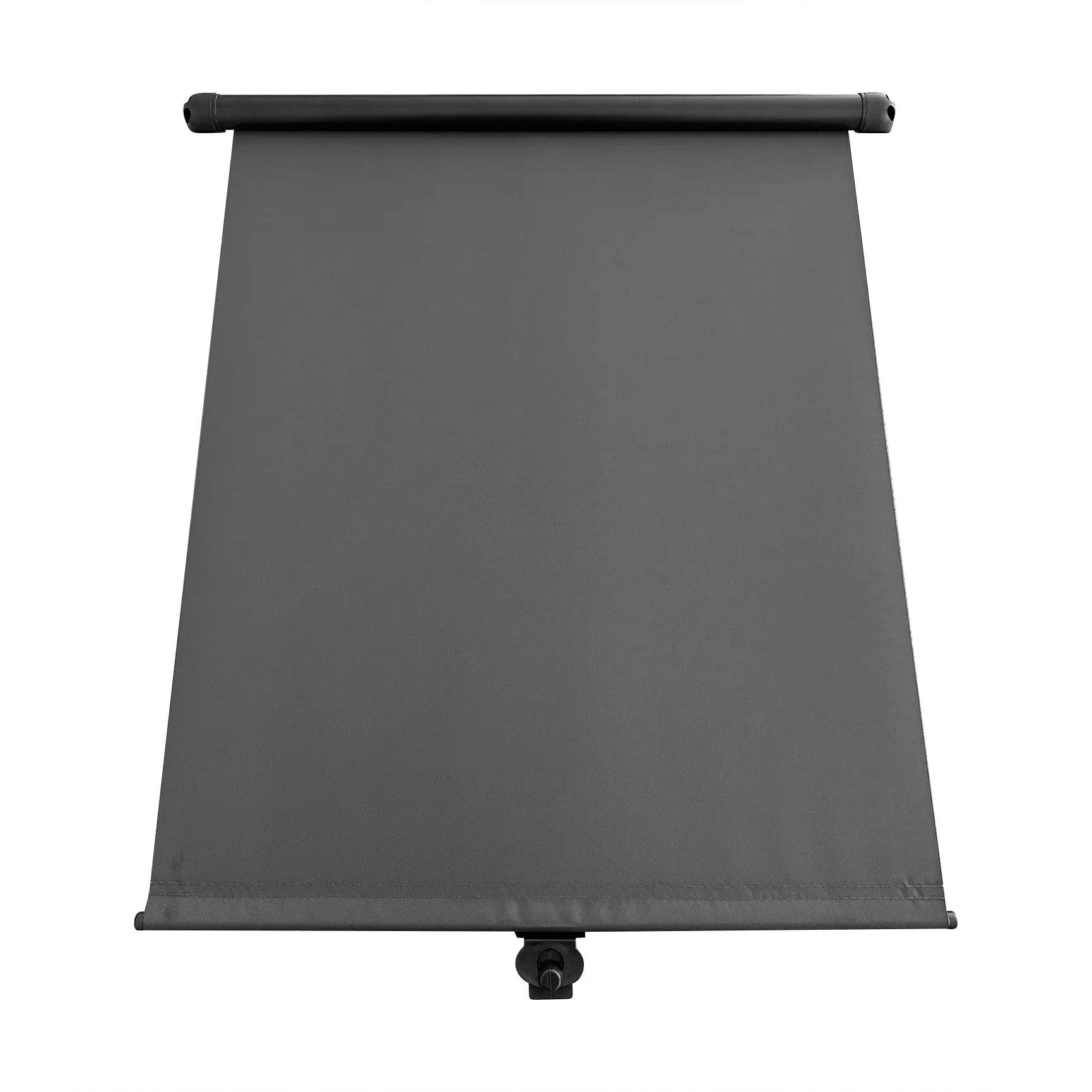 Retractable Roof Vent Skylight Blind Dark Grey - Everything Caravans