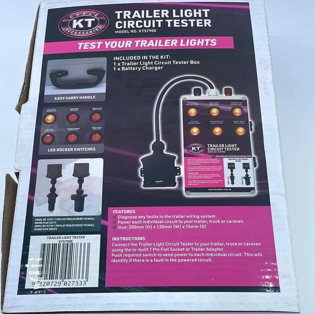Trailer Wiring Tester Box Heavy Ranger MUTT Trailer Light Tester USA