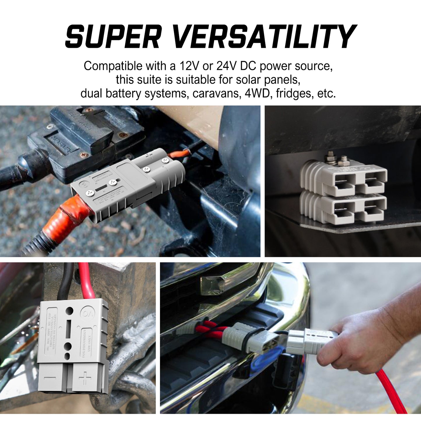 50A Anderson Plug Copper Connectors - 10 pack