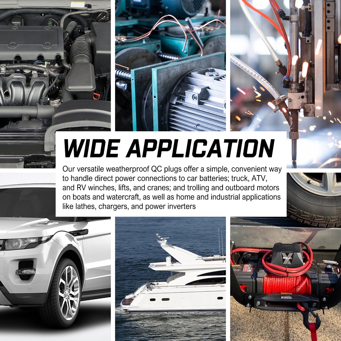 50A Anderson Plug Copper Connectors - 10 pack