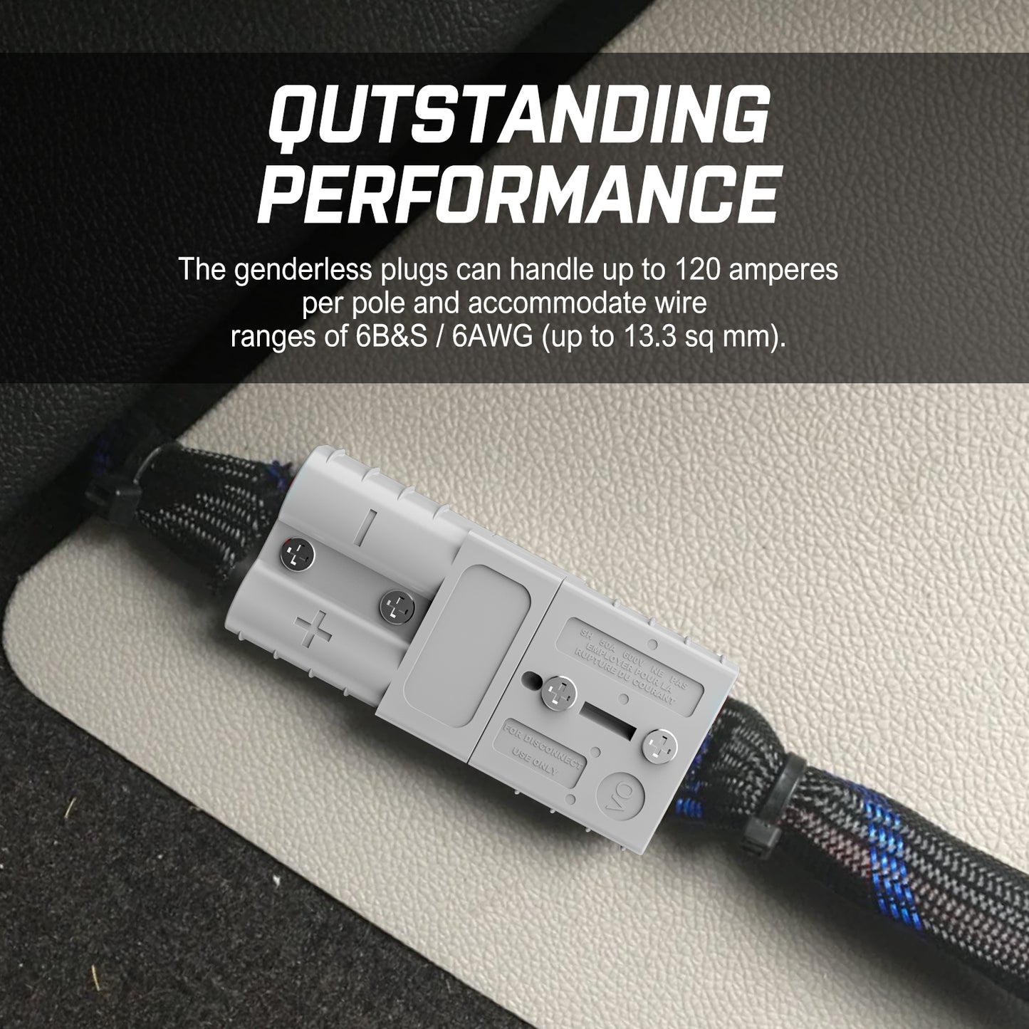 50A Anderson Plug Copper Connectors - 10 pack