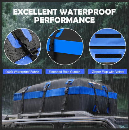 Waterproof Car Roof Top Bag 595L