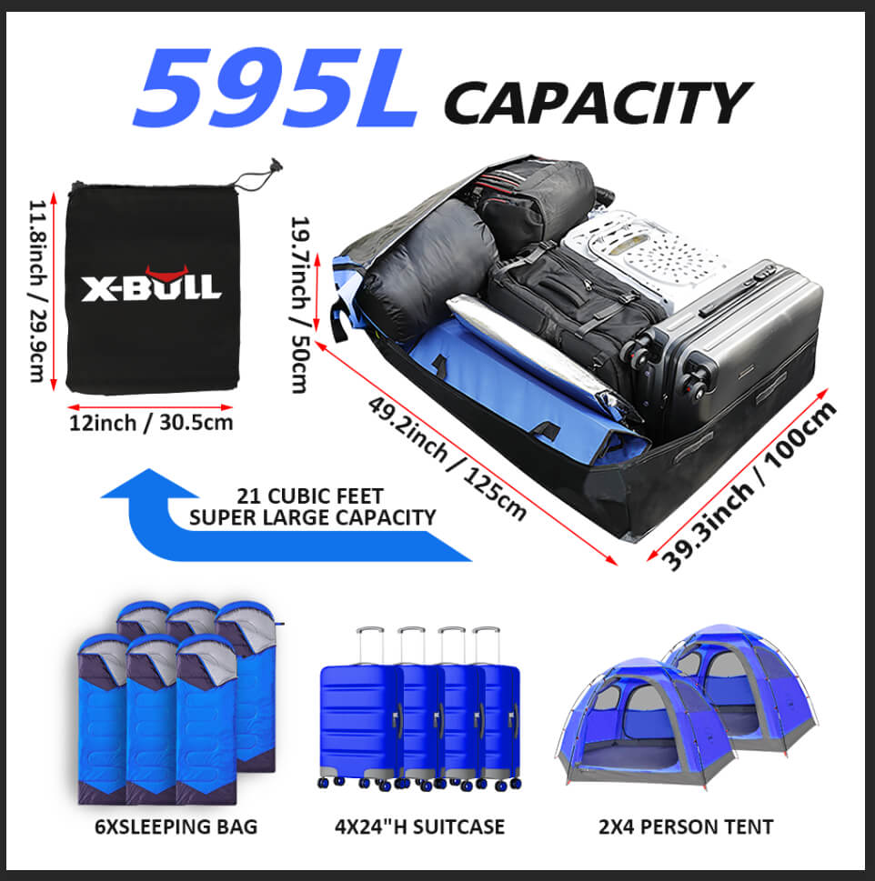 Waterproof Car Roof Top Bag 595L