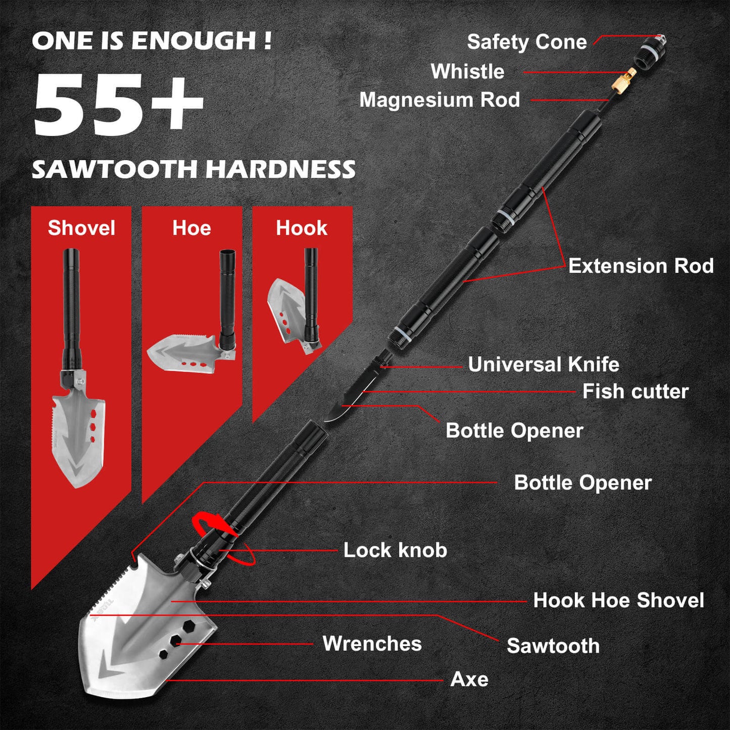 Folding Shovel Outdoor Camping Survival Tool