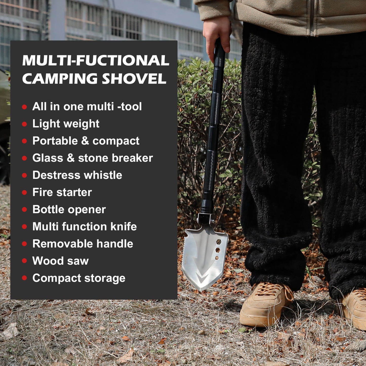 Folding Shovel Outdoor Camping Survival Tool