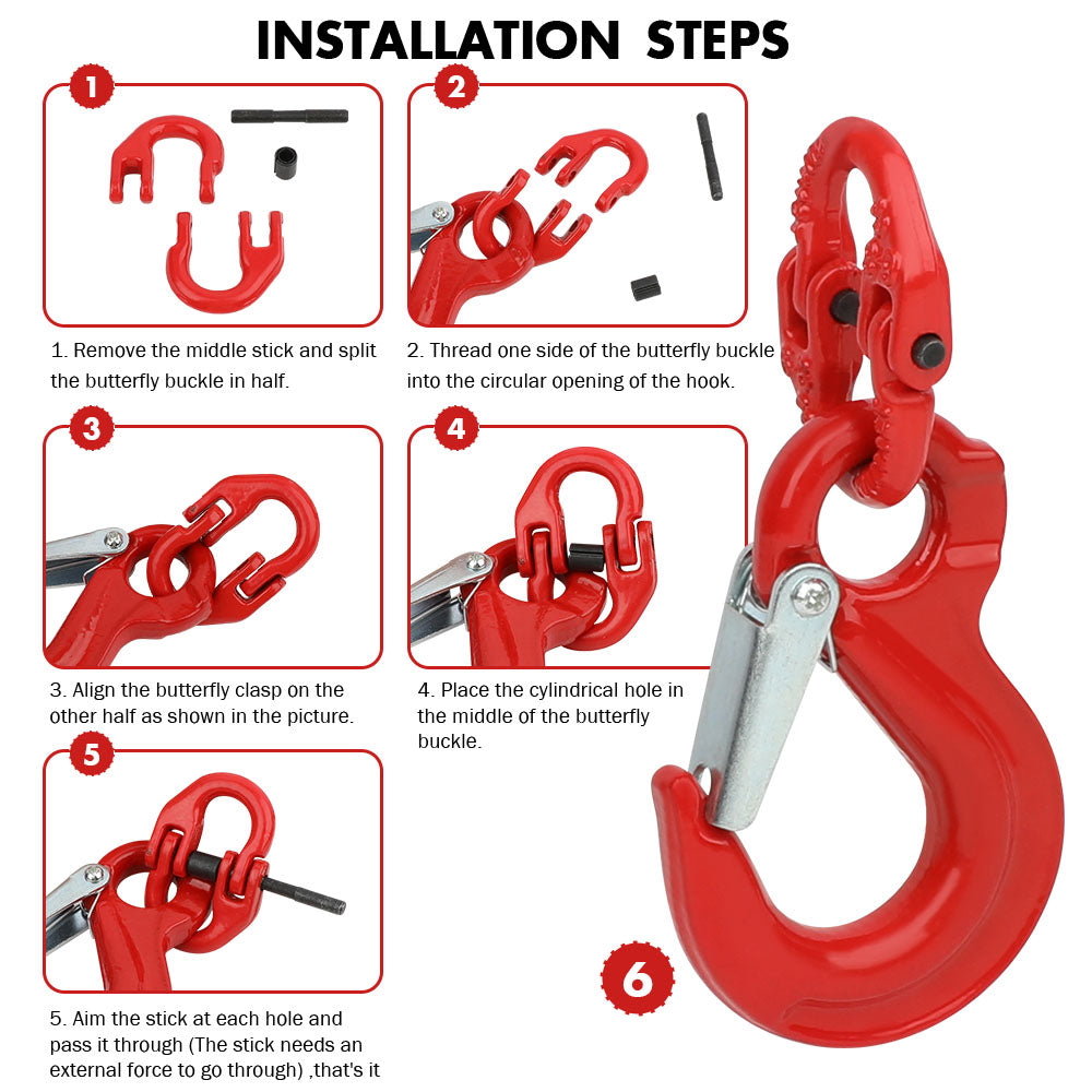 Hook Safety Chain Hammerlock+ Eye Sling