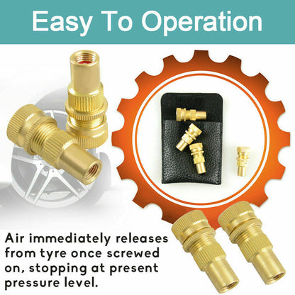 Tyre Deflators Brass Air Deflator 0-60 PSI