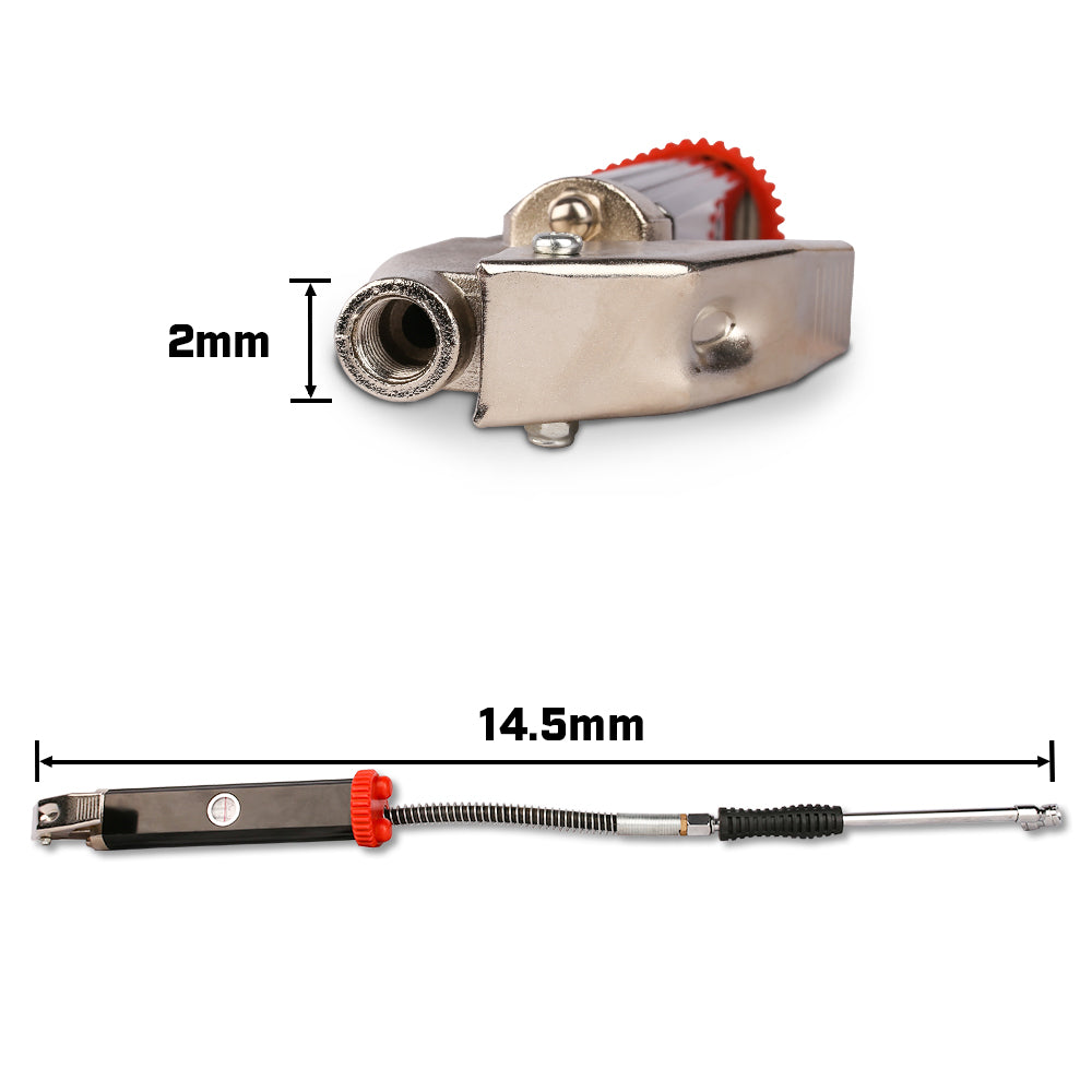 Tyre Inflator with Pressure Gauge Heavy Duty Aluminium Die Cast Body 160PSI