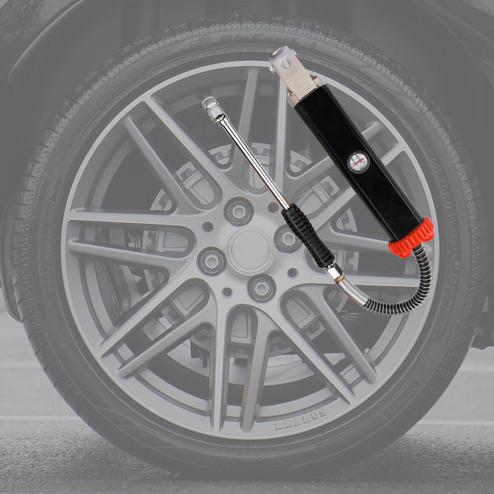 Tyre Inflator with Pressure Gauge Heavy Duty Aluminium Die Cast Body 160PSI