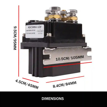 Winch Solenoid Relay 12V 500A Twin Wireless Remote