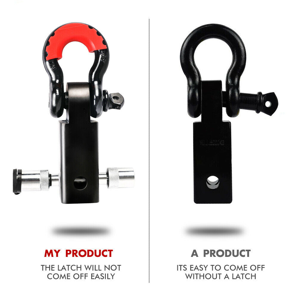 Hitch Receiver 5T Recovery Receiver with Bow Shackle