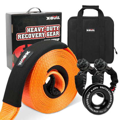 Recovery Kit with Snatch Strap - Soft Shackles - Snatch Block Pulley