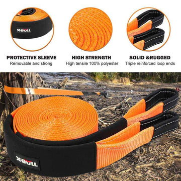 Recovery Kit with Snatch Strap - Soft Shackles - Snatch Block Pulley