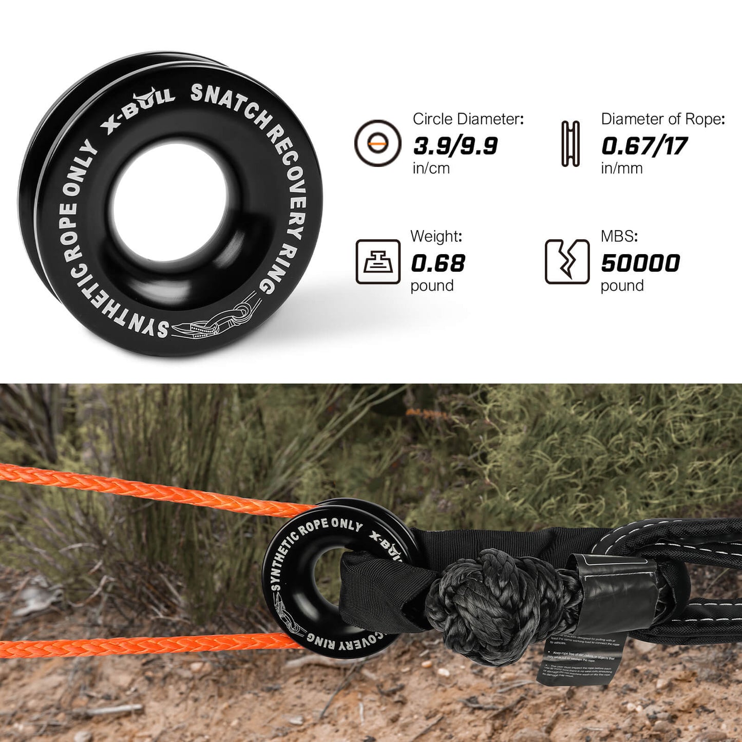 Recovery Kit with Snatch Strap - Soft Shackles - Snatch Block Pulley