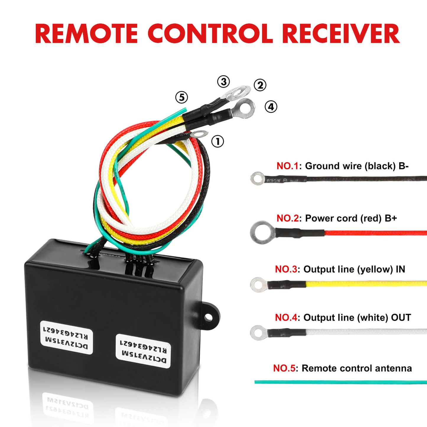 Winch Relay Solenoid Twin Handset
