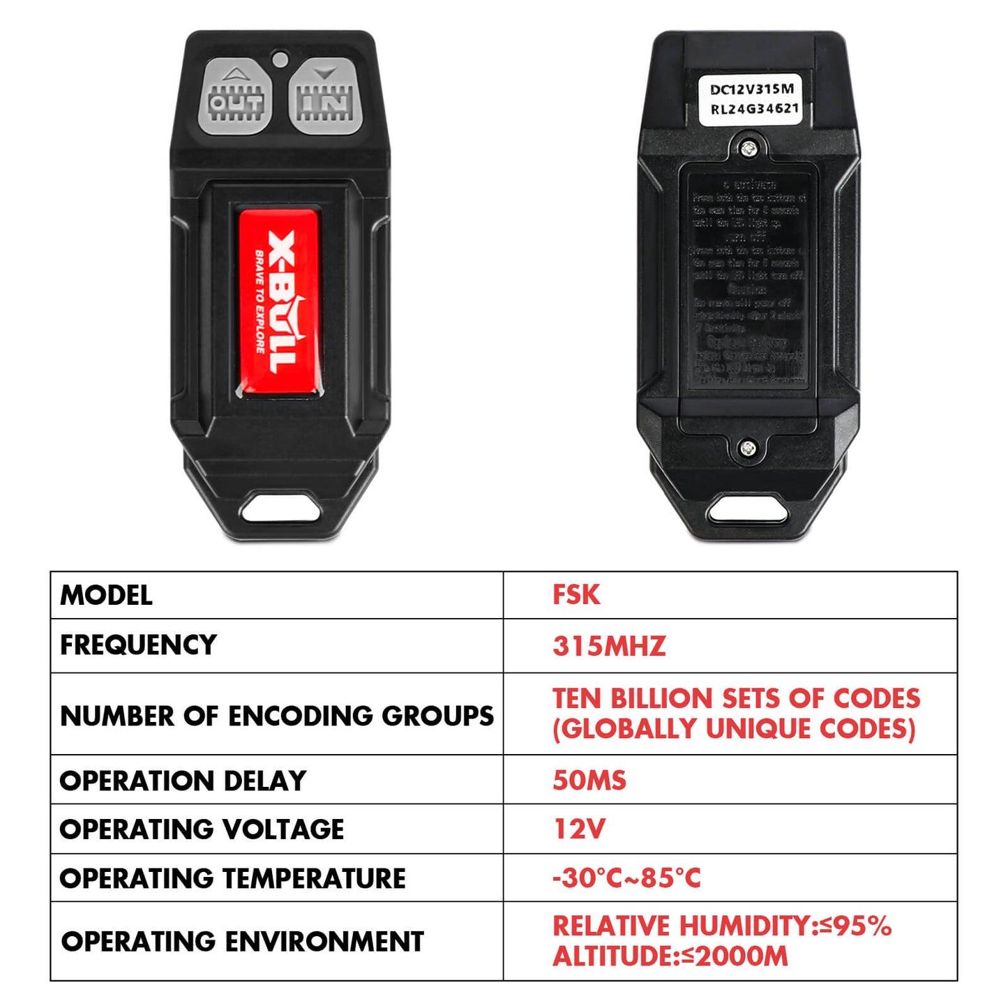 Winch Relay Solenoid Twin Handset