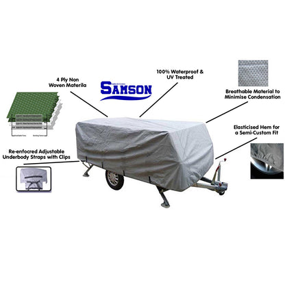 Heavy Duty Camper Trailer Cover 10-12ft